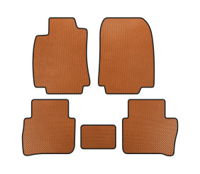 Килимки EVA (HB, Помаранчевий) для Nissan Tiida 2011-2014 рр