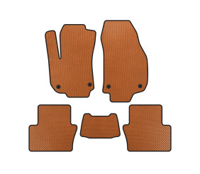 Килимки EVA (2 ряди, Помаранчевий) для Opel Zafira B 2005-2011 рр