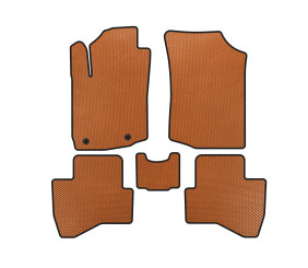 Килимки EVA (HB, Помаранчевий) для Peugeot 108 2014-2021 рр