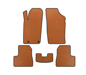 Килимки EVA (Помаранчевий) для Peugeot 206 1998-2024 рр