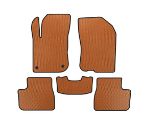 Килимки EVA (Помаранчевий) для Peugeot 208 2012-2019 рр