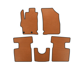 Килимки EVA (2017-2026, SD, Помаранчевий) для Peugeot 301 2012- рр