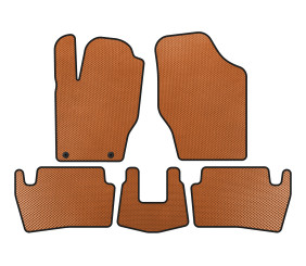 Килимки EVA (2001-2005, HB, 5-ти дверний, Помаранчевий) для Peugeot 307 рр