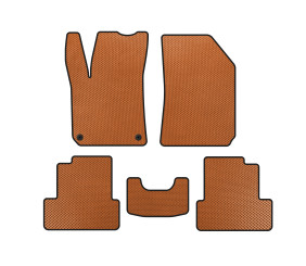 Килимки EVA (Помаранчевий) для Peugeot 308 2014-2021 рр