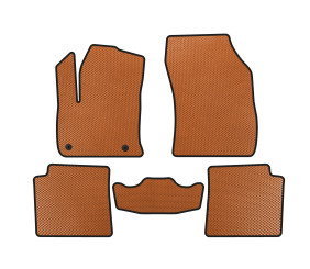 Килимки EVA (Електро, Помаранчевий) для Peugeot 2008 2019- рр