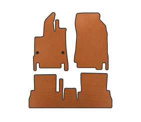 Килимки EVA (7-ми місний/Довга база, Помаранчевий) для Peugeot Partner/Rifter 2019- рр