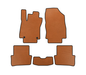 Килимки EVA (2012-2016, HB, 5-ти дверний, Помаранчевий) для Renault Clio IV рр