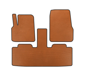 Килимки EVA (2 ряди, 7-ми місний, Помаранчевий) для Renault Espace 2002-2014 рр