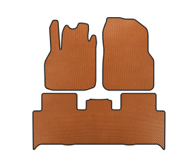 Килимки EVA (2 ряди, Помаранчевий) для Renault Scenic/Grand 2003-2009 рр