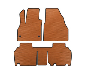 Килимки EVA (2 ряди, 5-ти дверний/7-місний, Помаранчевий) для Renault Kangoo 2008-2020 рр
