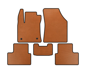 Килимки EVA (SD, Помаранчевий) для Renault Megane IV 2016-2025 рр