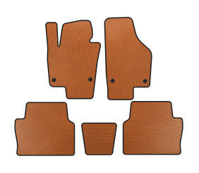 Килимки EVA (2 ряди, Помаранчевий) для Seat Alhambra 2010- рр
