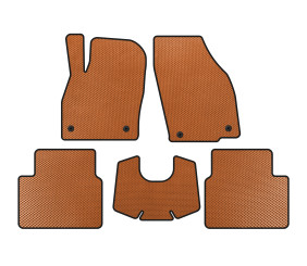 Килимки EVA (АКПП, Помаранчевий) для Skoda Kamiq 2019- рр