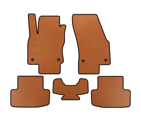 Килимки EVA (Помаранчевий) для Skoda Karoq 2018- рр