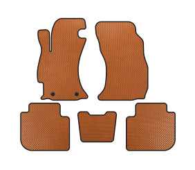 Килимки EVA (2013-2017, Помаранчевий) для Subaru Forester рр