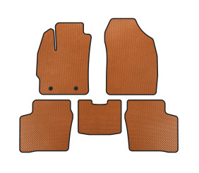 Килимки EVA (LB, Помаранчевий) для Toyota Prius 2003-2009 рр