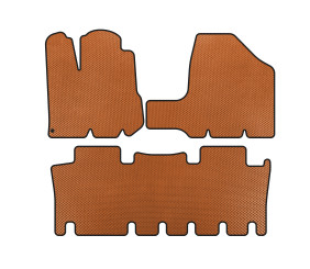 Килимки EVA (2 ряди, Помаранчевий) для Toyota Sienna 2003-2009 рр