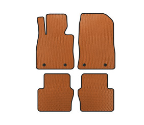 Килимки EVA (Електро, 2017-2020, SD, Помаранчевий) для Toyota Yaris рр