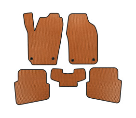 Килимки EVA (HB, 3/5-ти дверний, Помаранчевий) для Volkswagen Polo 2001-2009 рр