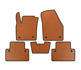 Килимки EVA (HB, 3-х дверний, Помаранчевий) для Volvo C30 2006-2012 рр
