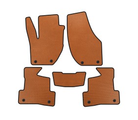 Килимки EVA (2016-2026, HB, Помаранчевий) для Volvo V40 2012- рр