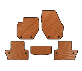 Килимки EVA (SW, Помаранчевий) для Volvo V60 2011-2018 рр