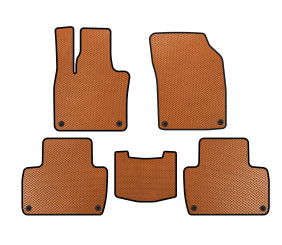 Килимки EVA (2 ряди, Помаранчевий) для Volvo XC90 2015- рр