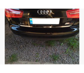 Кромка багажника (нерж.) OmsaLine - Італійська нержавійка для Ауди A6 C7 2011-2017 рр