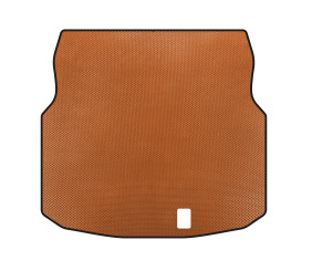 Килимок в багажник (Купе, Помаранчевий) для Mercedes C-class W204 2007-2015 рр