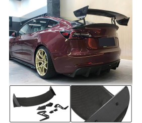 Спойлер V6 (2017-2023, Карбон) для Tesla Model 3 2017- рр