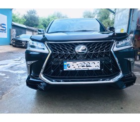 Передній дифузор TRD (2016-2021) Чорний колір для Lexus LX570/450d рр
