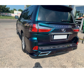 Задній дифузор TRD (2016-2022) Білий колір для Lexus LX570/450d рр
