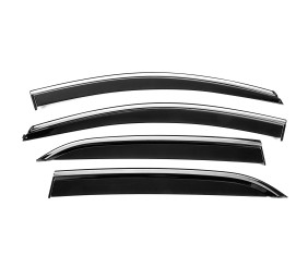 Вітровики з хромованим молдингом Niken Luxury (4 шт) для Chevrolet Equinox 2018-2025 рр