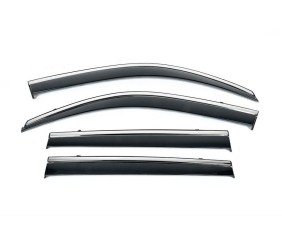 Вітровики з хромованим молдингом Niken Luxury (4 шт) для Renault Captur 2019- рр