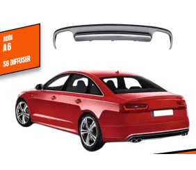 Дифузор заднього бампера DPT V1 (2011-2014) для Ауди A6 C7 рр