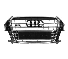 Передня решітка SQ-Style (2011-2015, чорна з хромом) для Ауди Q3 рр