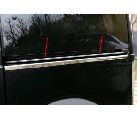 Молдинг на рейку зсувних дверей (нерж.) для Ford Connect 2002-2006 рр