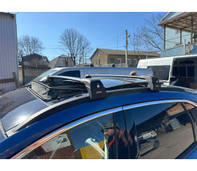 Ford Kuga/Escape 2019- Перемички на вбудовані рейлінги під ключ Ecem V2 120 см (2 шт) Сірі для Ford Kuga/Escape 2019- рр