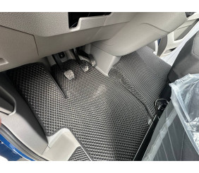 Килимки 2024-2026 (3шт, EVA, Чорний) для Volkswagen Crafter 2016- рр