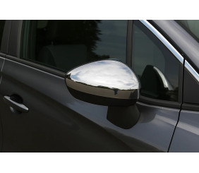 Накладки на дзеркала (2 шт., Нерж.) OmsaLine - Італійська нержавійка для Citroen C-4 Picasso 2013-2022 рр