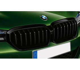 Ніздрі 1 Bar (2021-2026, чорний глянцевий) для BMW 5 серія G30/G31 рр