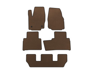 Килимки EVA (3 ряди, Коричневий) для Ford Galaxy 2007-2015 рр