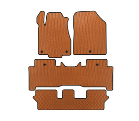 Килимки EVA (3 ряди, Помаранчевий) для Acura MDX 2007-2013 рр