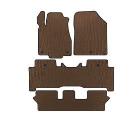 Килимки EVA (3 ряди, Коричневий) для Acura MDX 2007-2013 рр