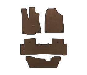 Килимки EVA (3 ряди, Коричневий) для Acura MDX 2013-2020 рр