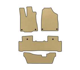 Килимки EVA (3 ряди, Бежевий) для Acura MDX 2013-2020 рр