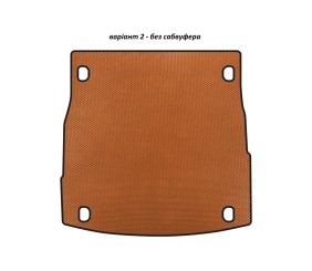 Килимок в багажник EVA V-2 (без сабвуфера, Помаранчевий) для Alfa Romeo Stelvio 2016- рр