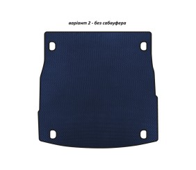 Килимок в багажник EVA V-2 (без сабвуфера, Синій) для Alfa Romeo Stelvio 2016- рр