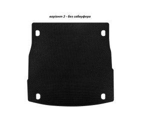 Килимок в багажник EVA V-2 (без сабвуфера, Чорний) для Alfa Romeo Stelvio 2016- рр