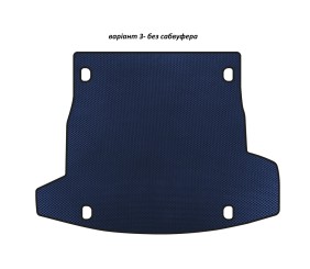 Килимок в багажник EVA V-3 (без сабвуфера, Синій) для Alfa Romeo Stelvio 2016- рр